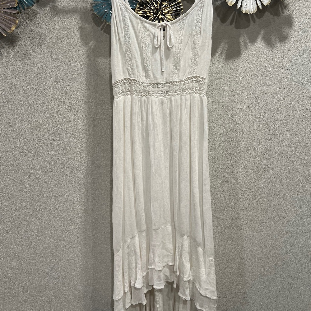 White high low dress